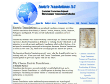 Tablet Screenshot of enotriatranslations.com